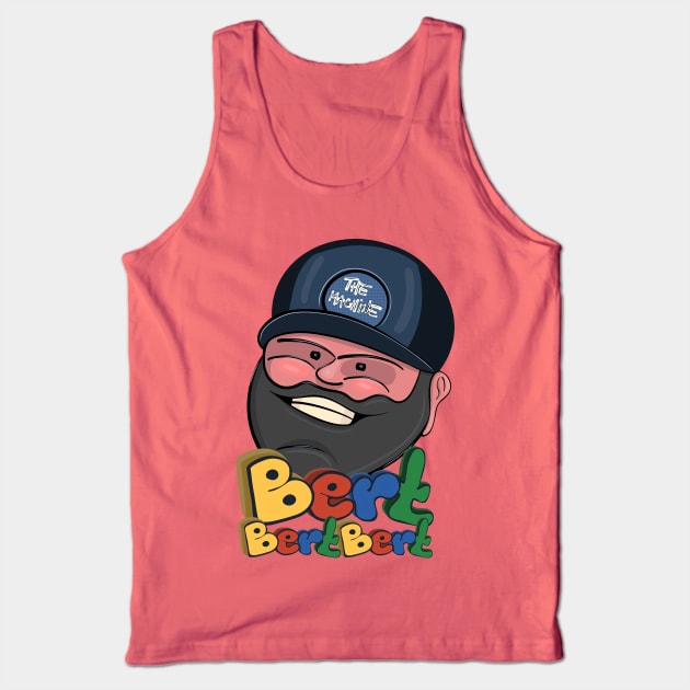 Bert Bert Bert - Bert Kreischer "The Machine" Illustration (Black) Tank Top by Ina